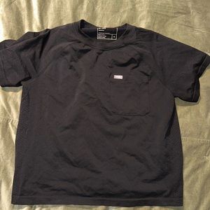 Used black seamless Figs Scrub top